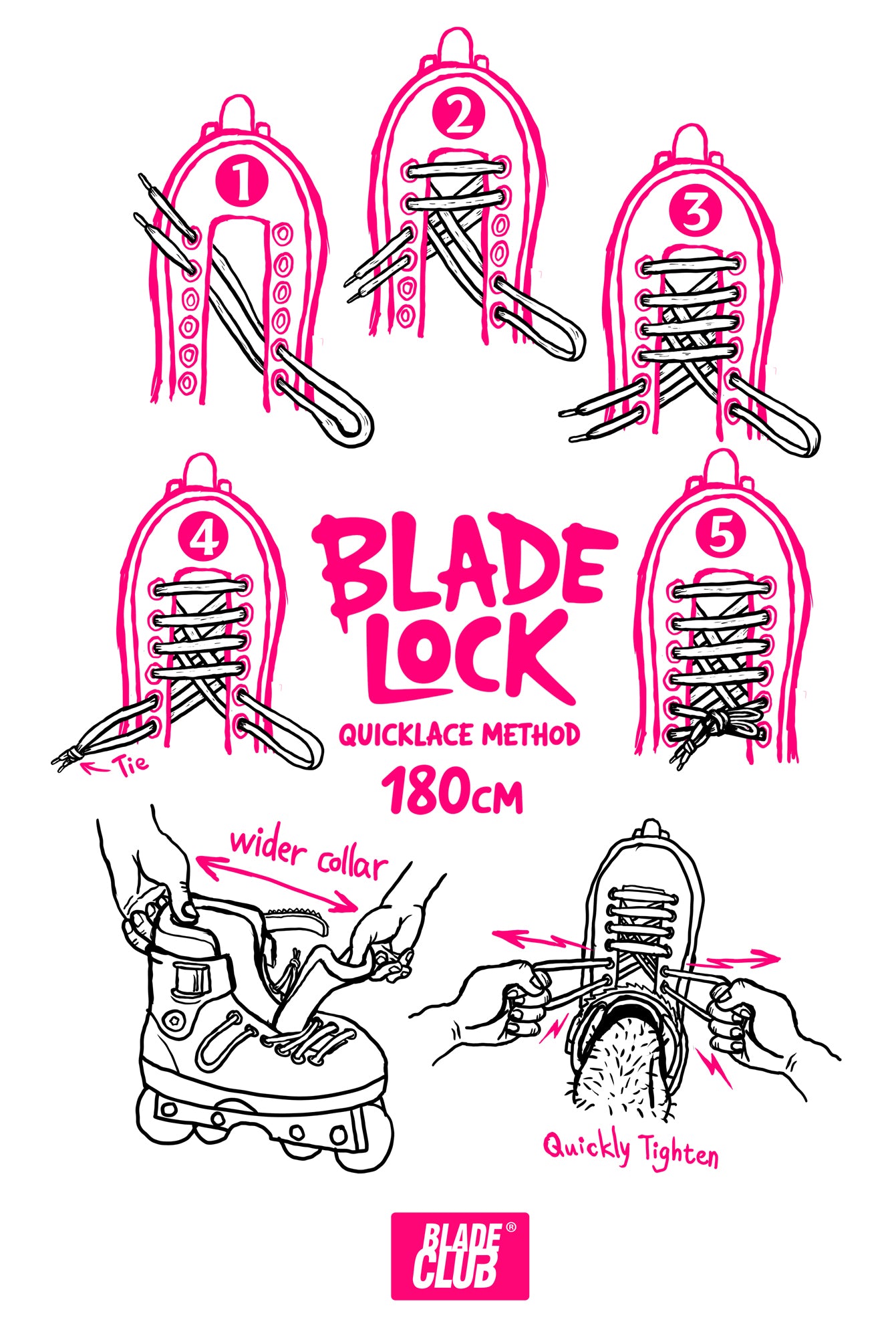 BLADE LOCK Laces 180cm
